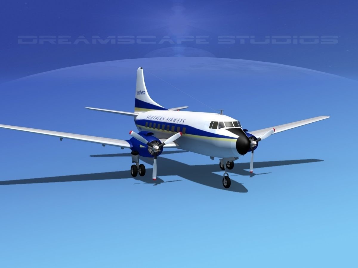 Martin 404 Southern Airways 1 3D model_1