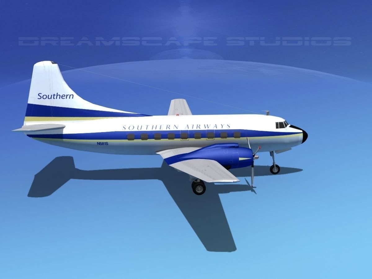 Martin 404 Southern Airways 1 3D model_5