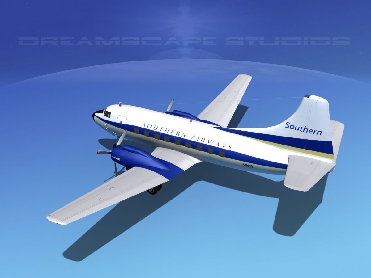 Martin 404 Southern Airways 1 3D model_4