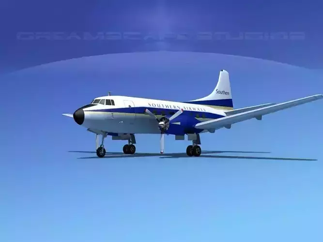 Martin 404 Southern Airways 1 3D model