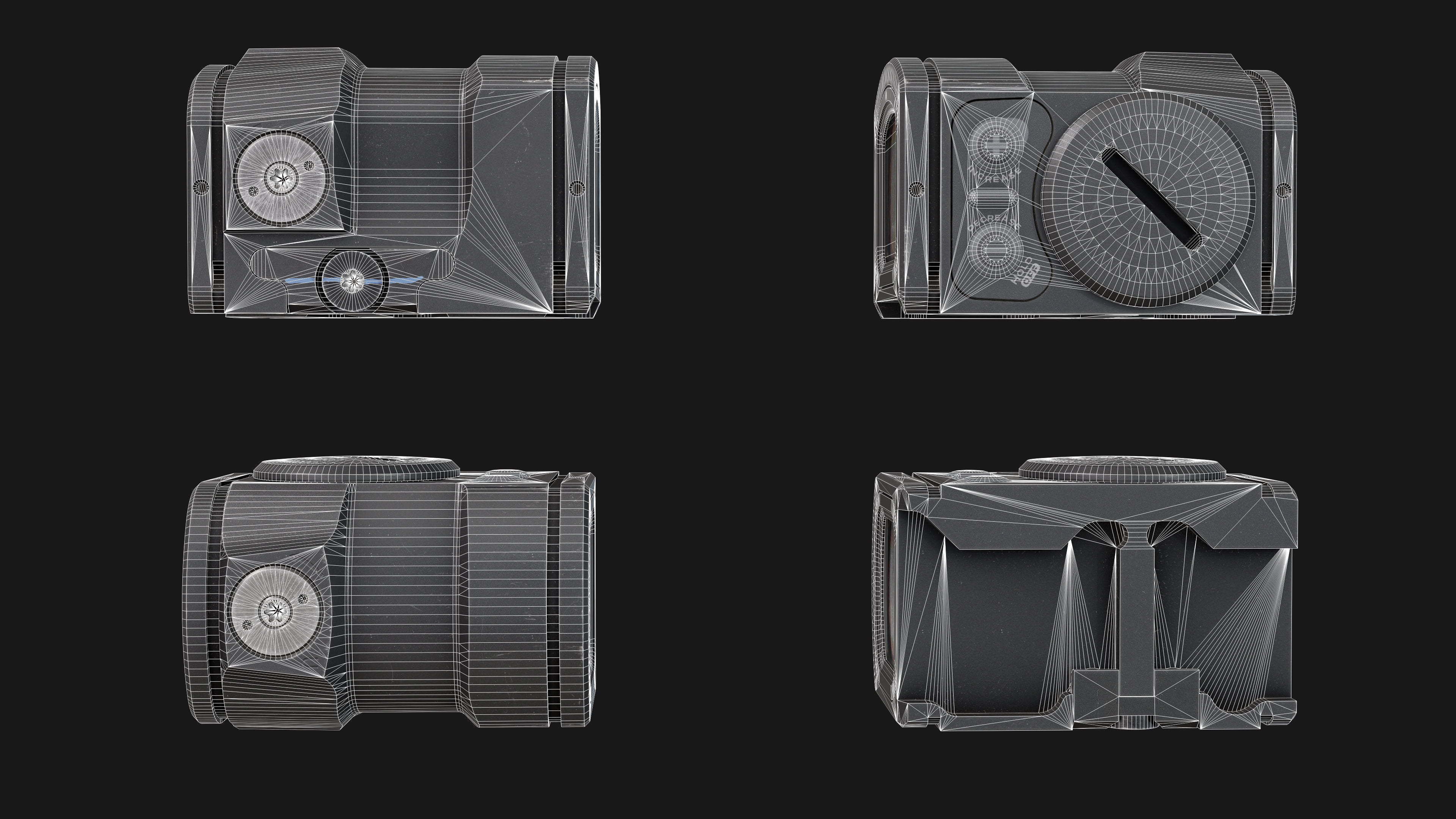 Aimpoint ACRO P 2 Low-poly 3D model_6