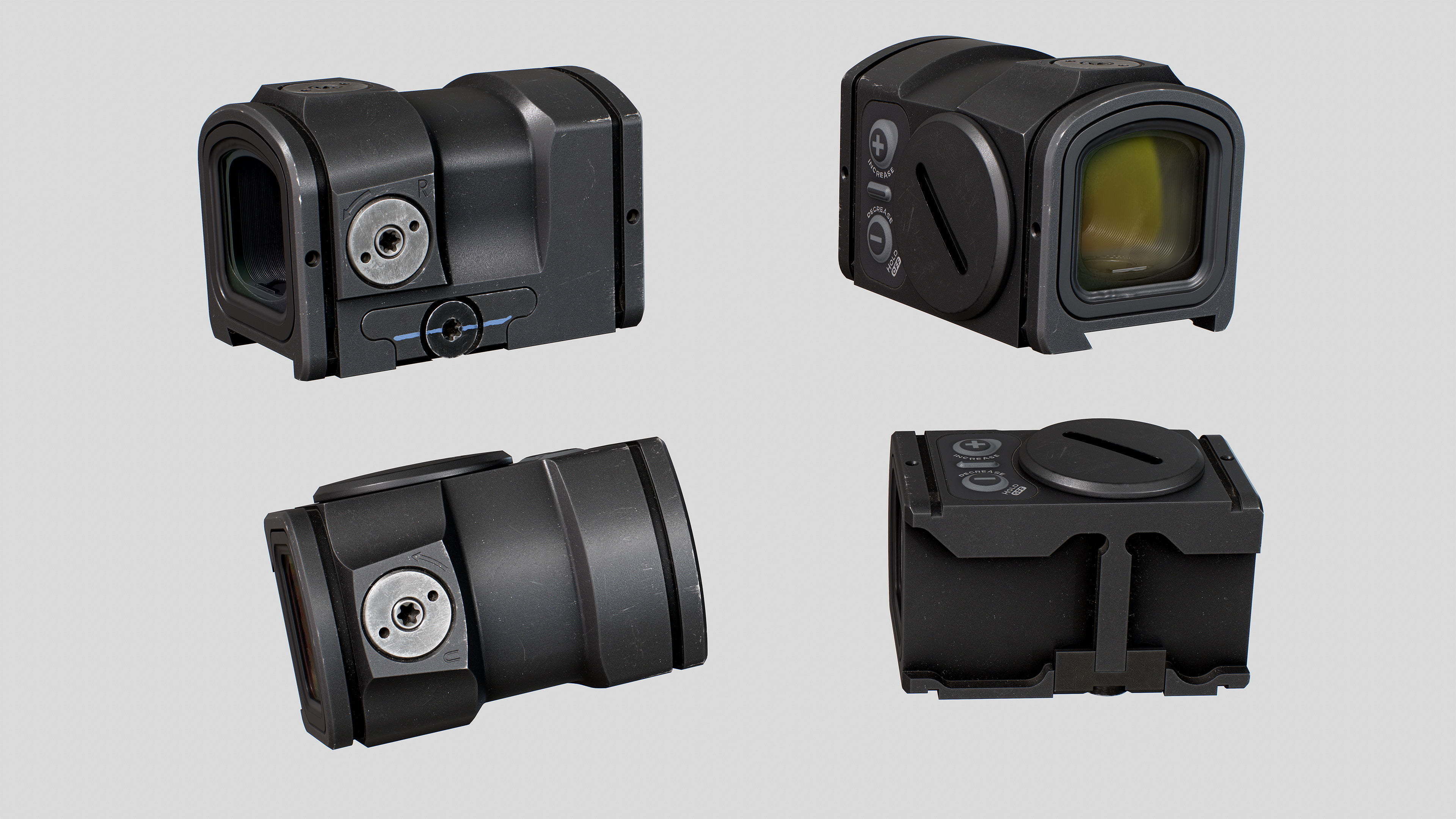 Aimpoint ACRO P 2 Low-poly 3D model_4