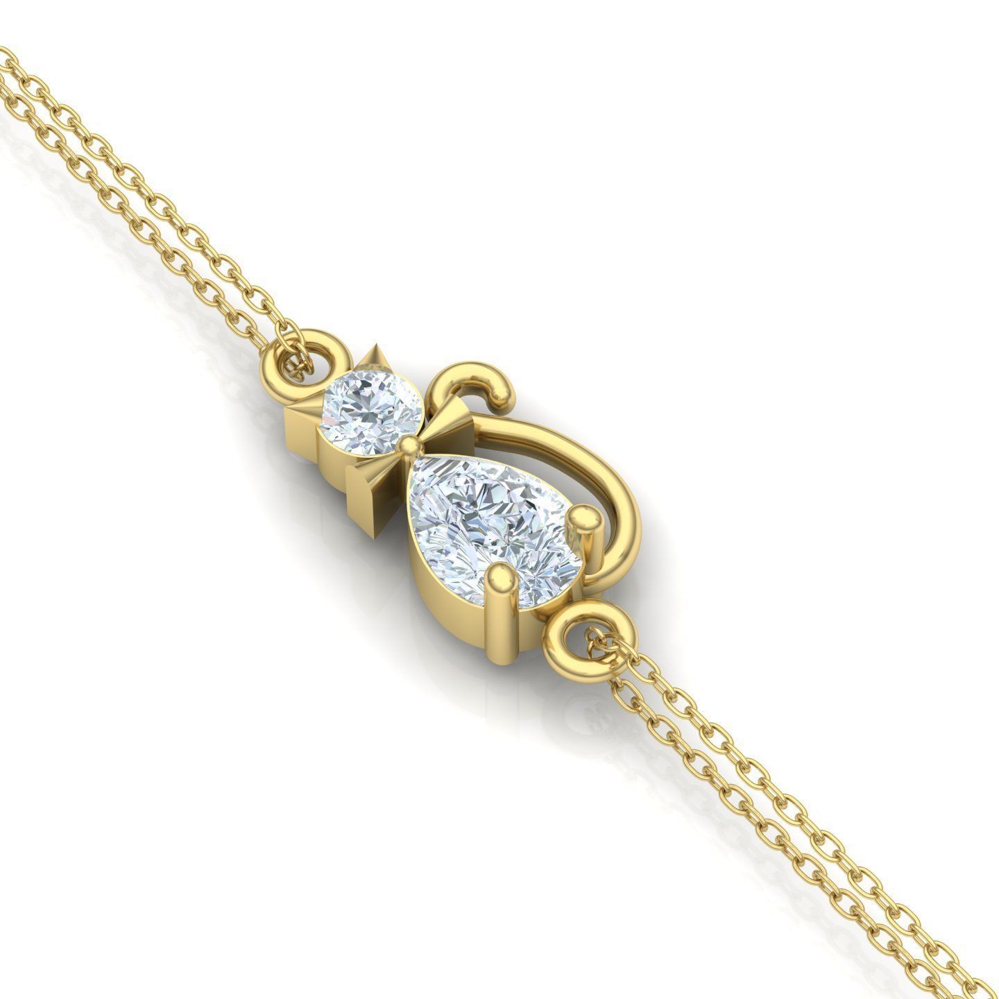 Cat Bracelet 01 3D print model_1