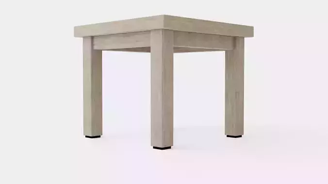 Vintage side table charcoal