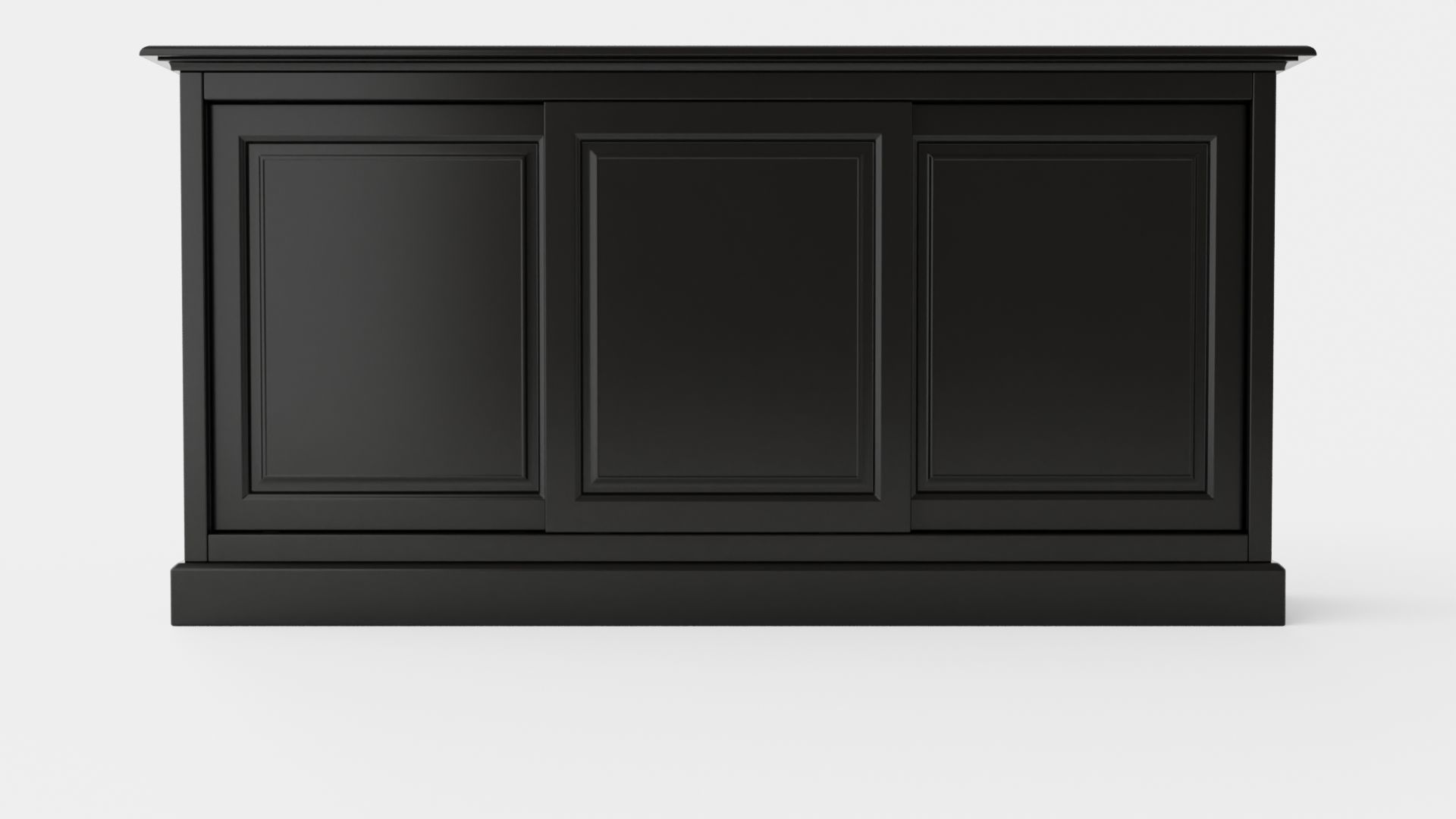 Marthas sideboard black Low-poly 3D model_1