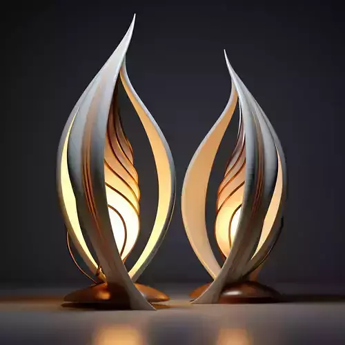 Luxury lamps 3D model