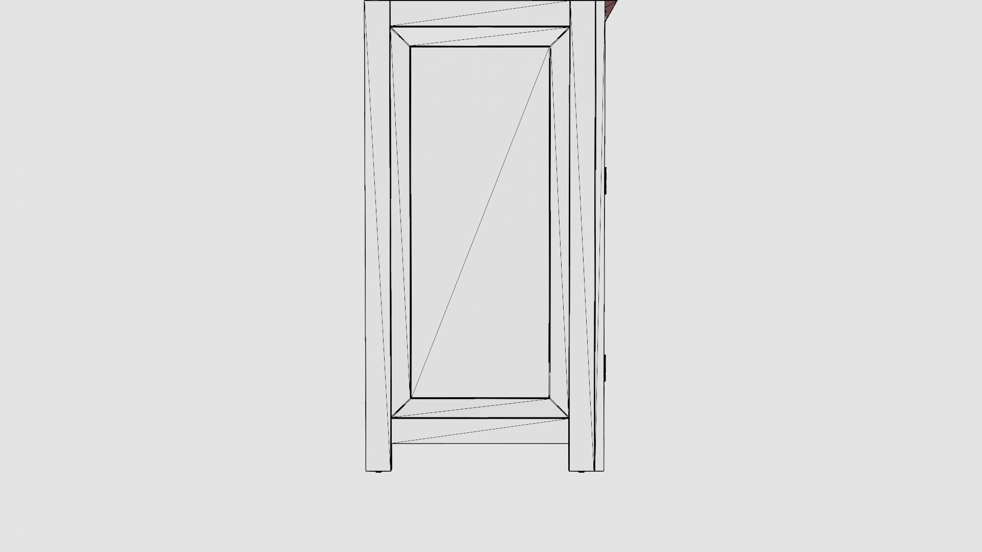 Hyannis sideboard English Low-poly 3D model_8