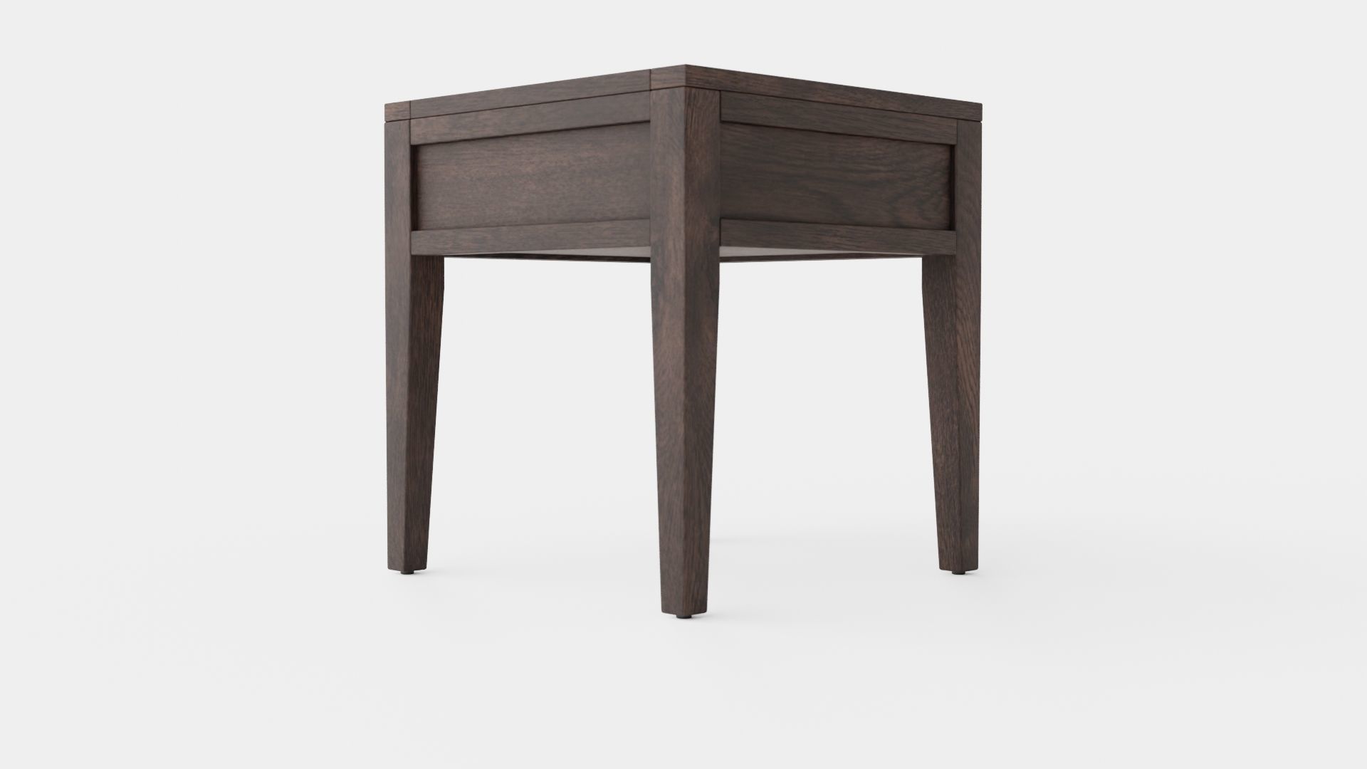Fairfield side table wenge Low-poly 3D model_3