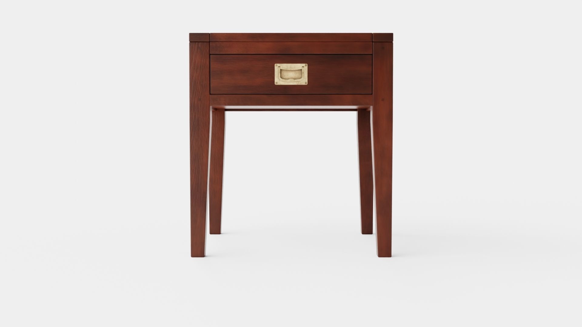 Fairfield side table rich brown Low-poly 3D model_1