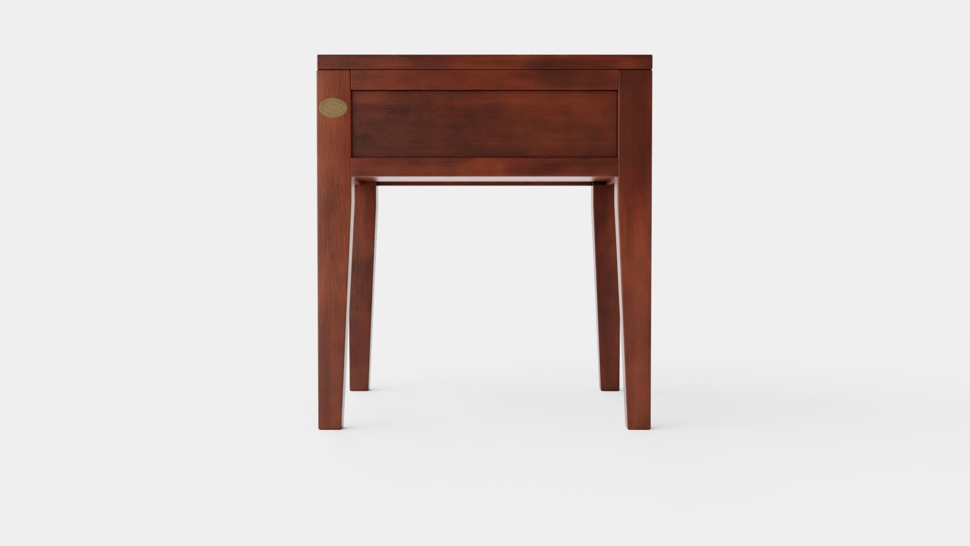 Fairfield side table rich brown Low-poly 3D model_2