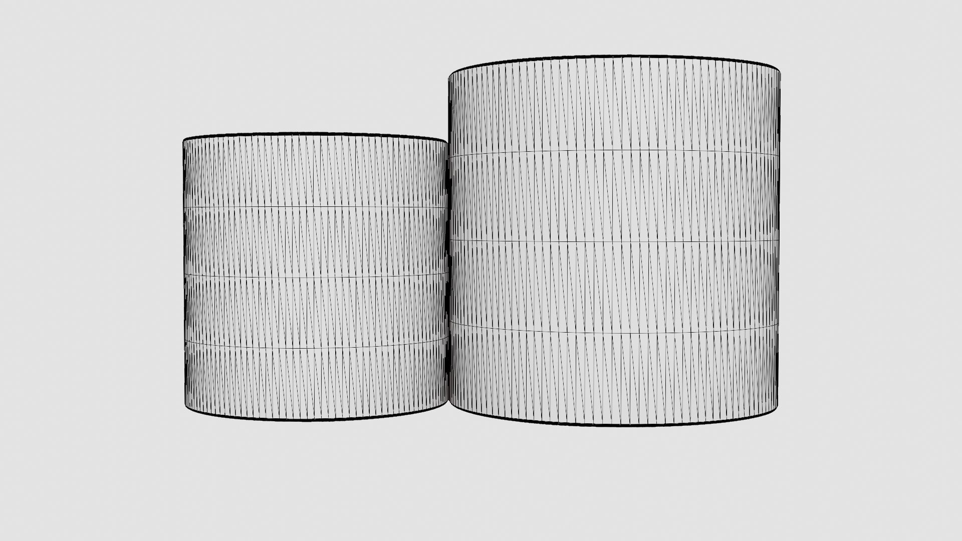 Doloma side table grey 2-set Low-poly 3D model_6