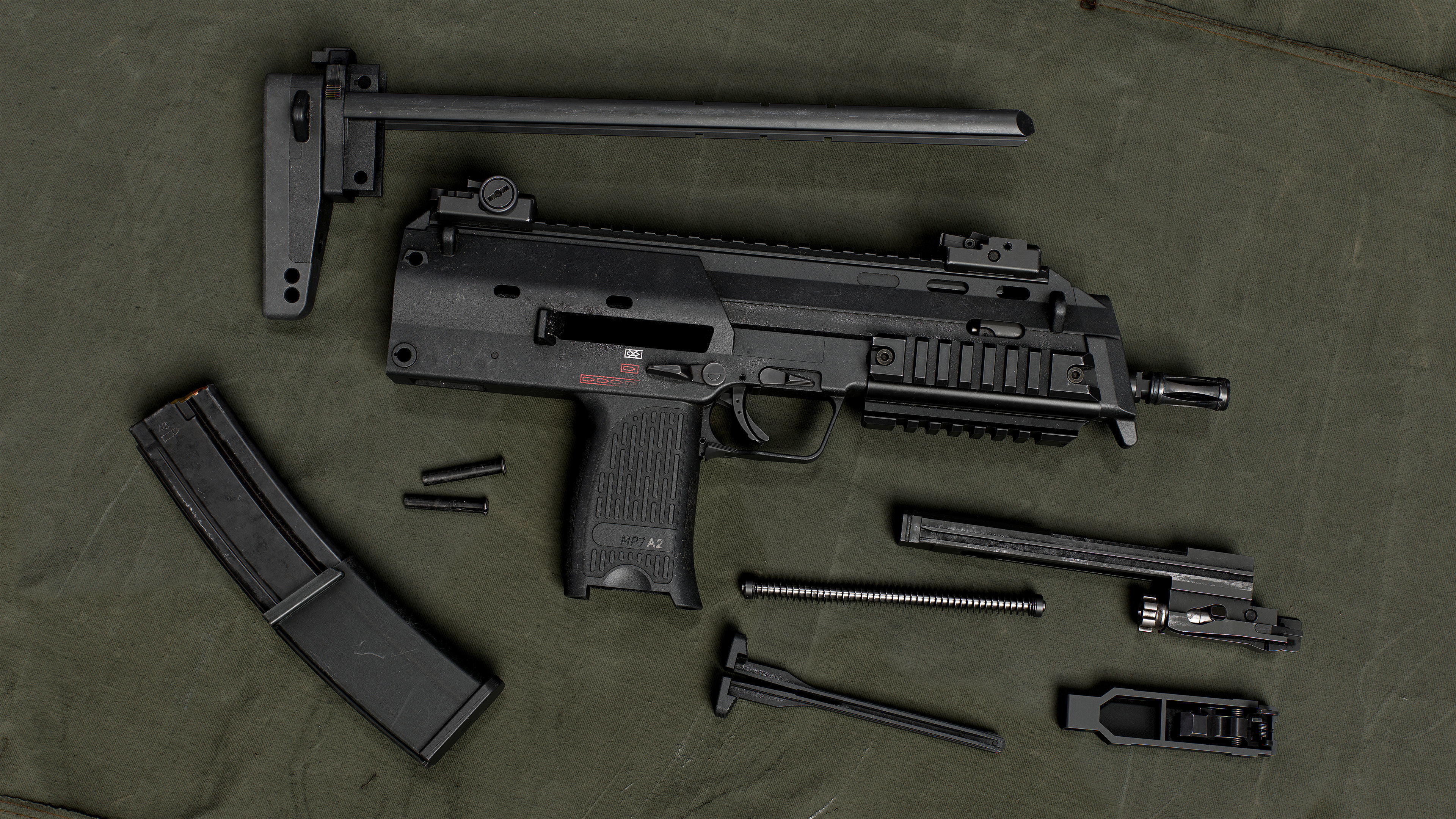 HK MP7 A2 Low-poly 3D model_3