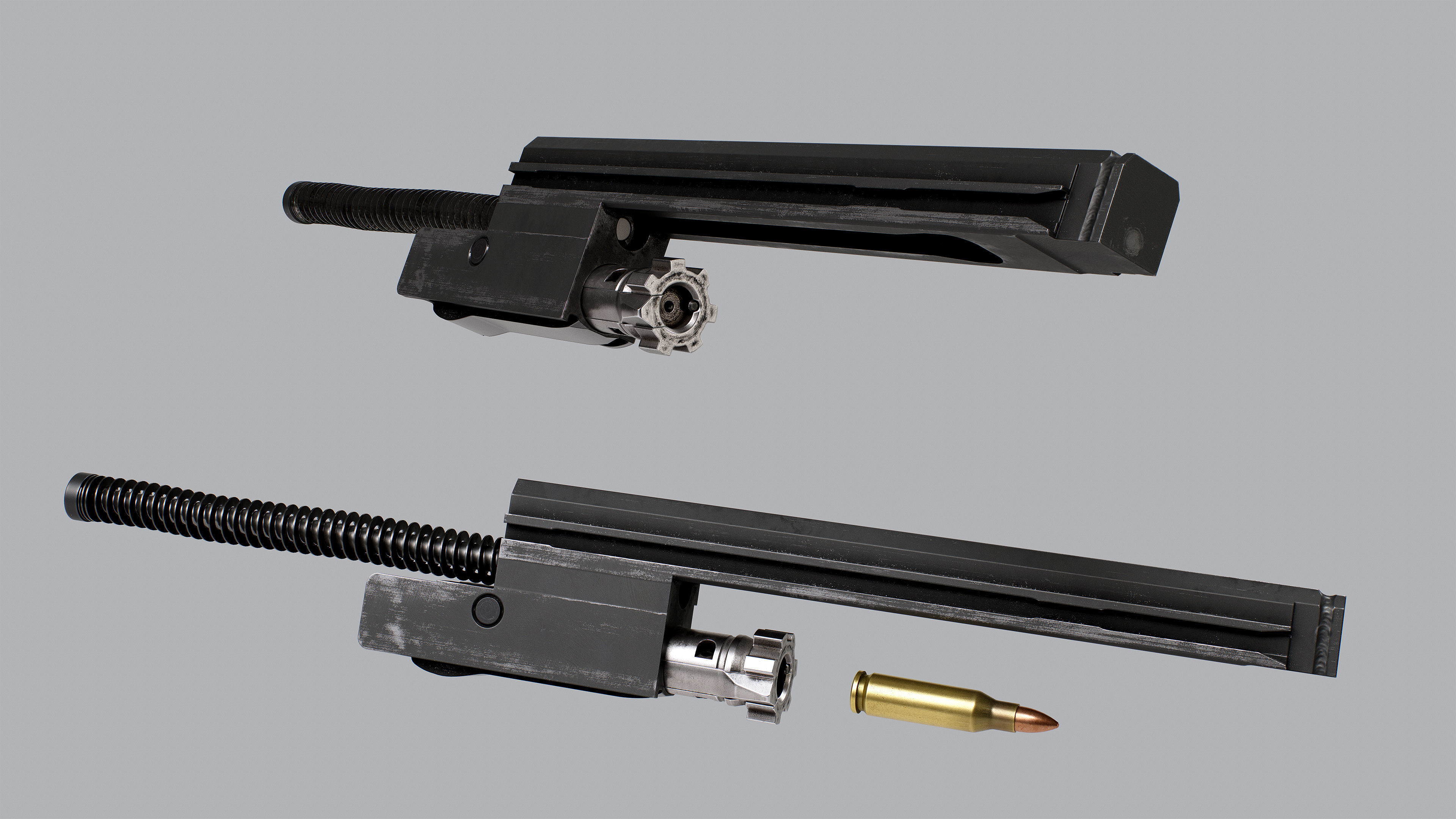 HK MP7 A2 Low-poly 3D model_12