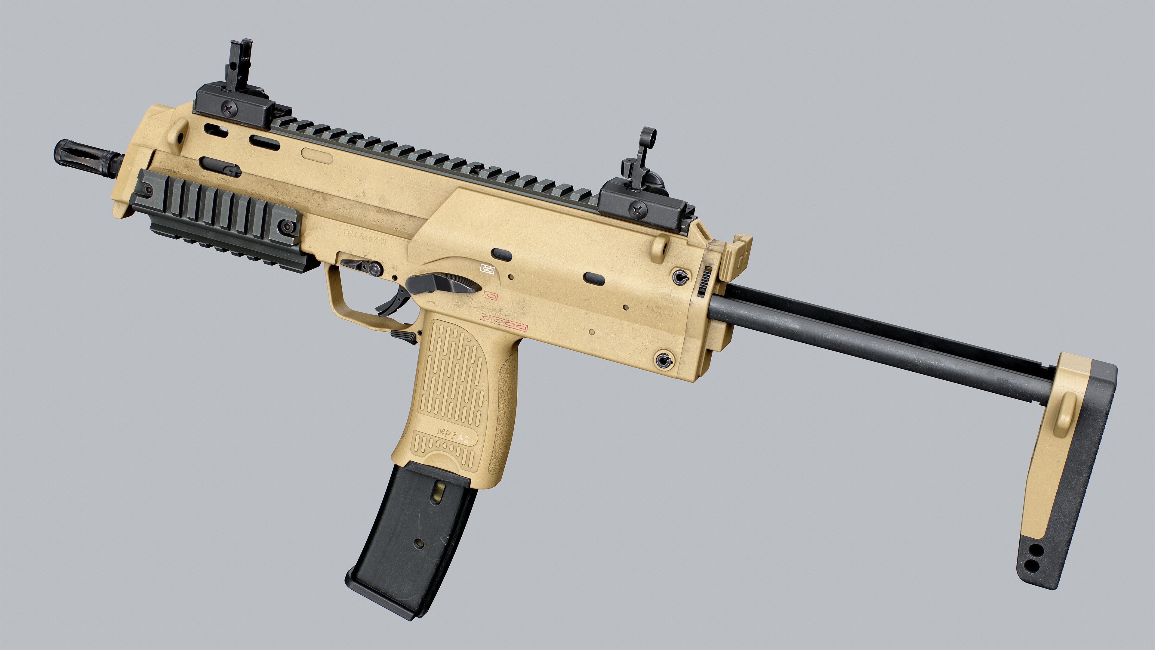 HK MP7 A2 Low-poly 3D model_9
