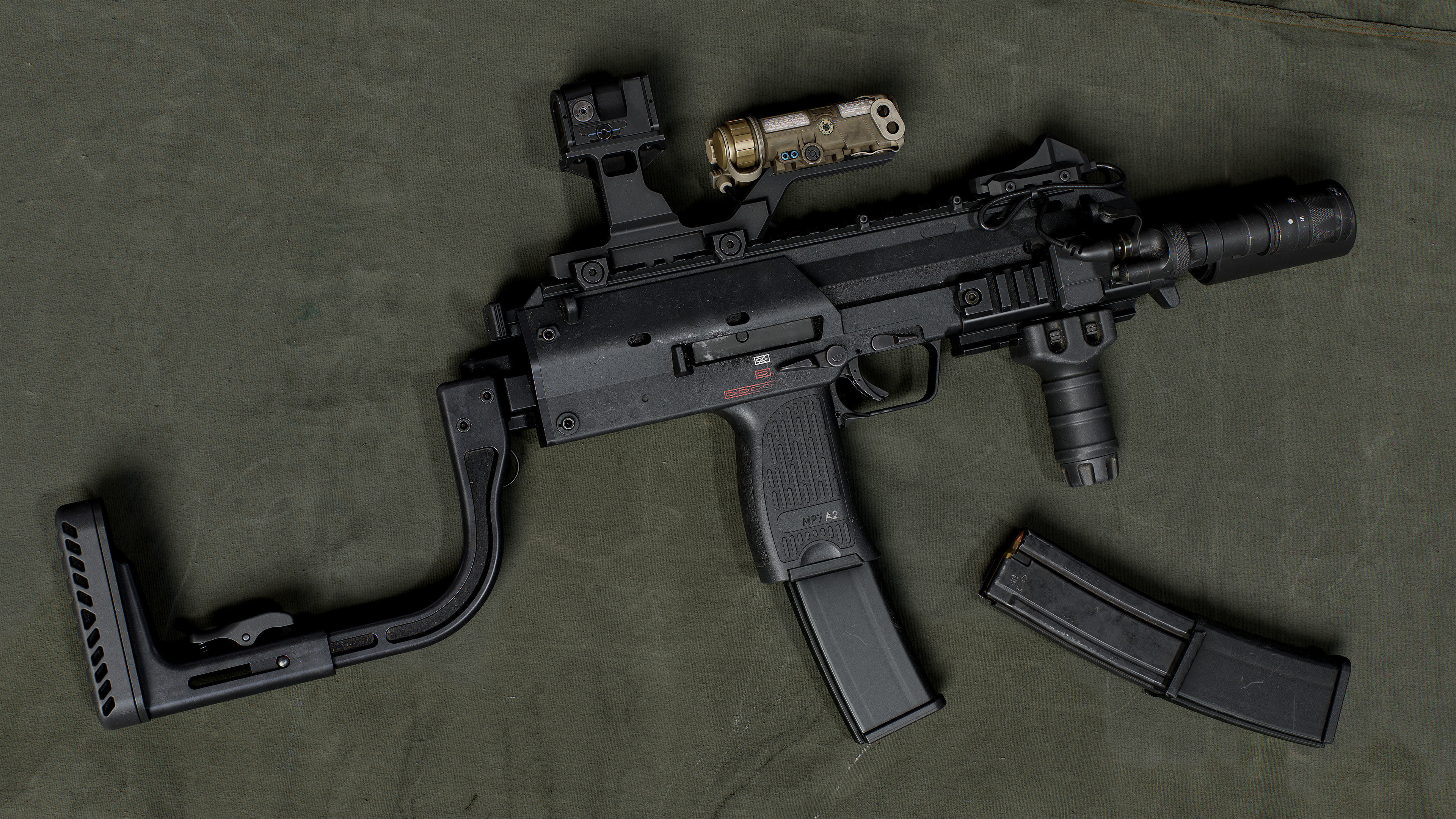 3D Model HK MP7 A2 VR AR Low poly CGTrader