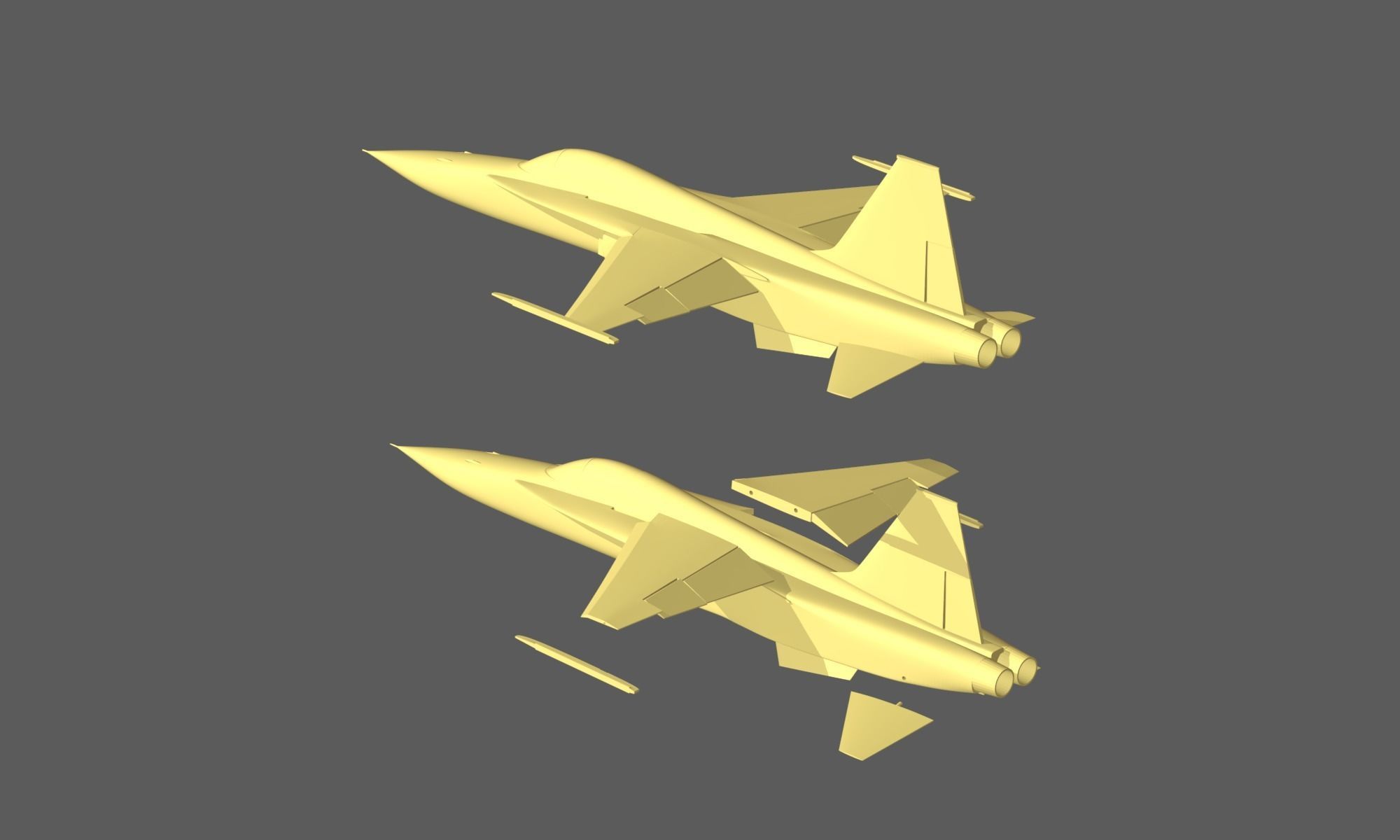 F-5s SuperTiger 3D print model_11