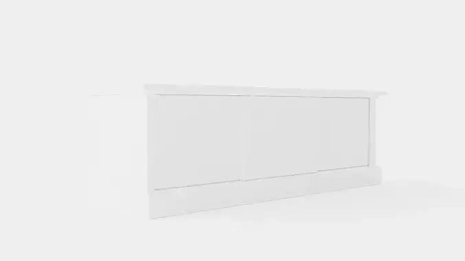 Montauk media bench white