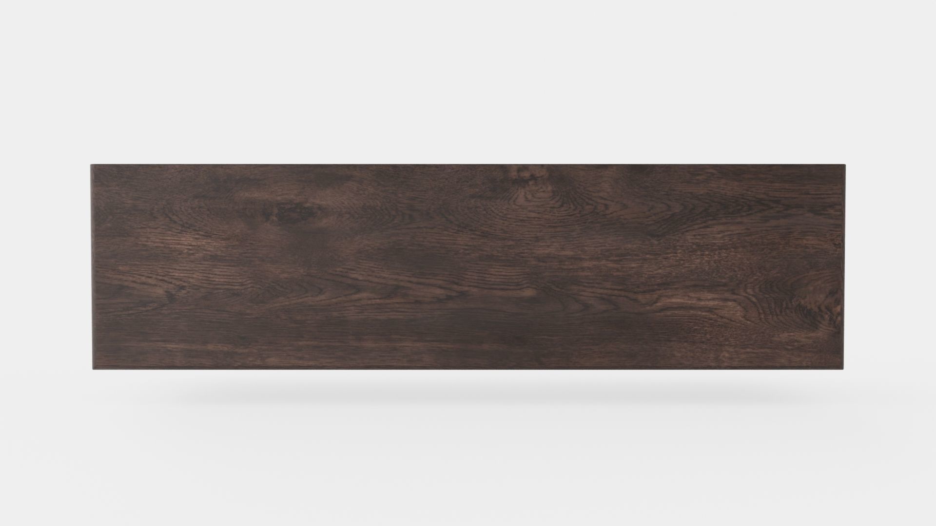 Montauk media bench wenge Low-poly 3D model_5