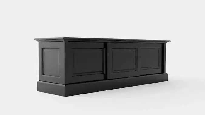 Montauk media bench black