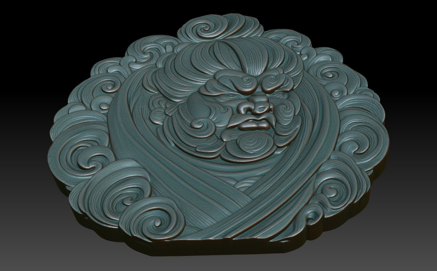 Sumo Wrestler basrelief 08 240802 3D print model_4