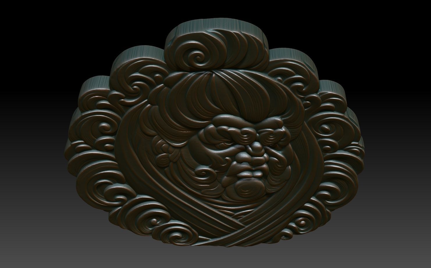 Sumo Wrestler basrelief 08 240802 3D print model_3