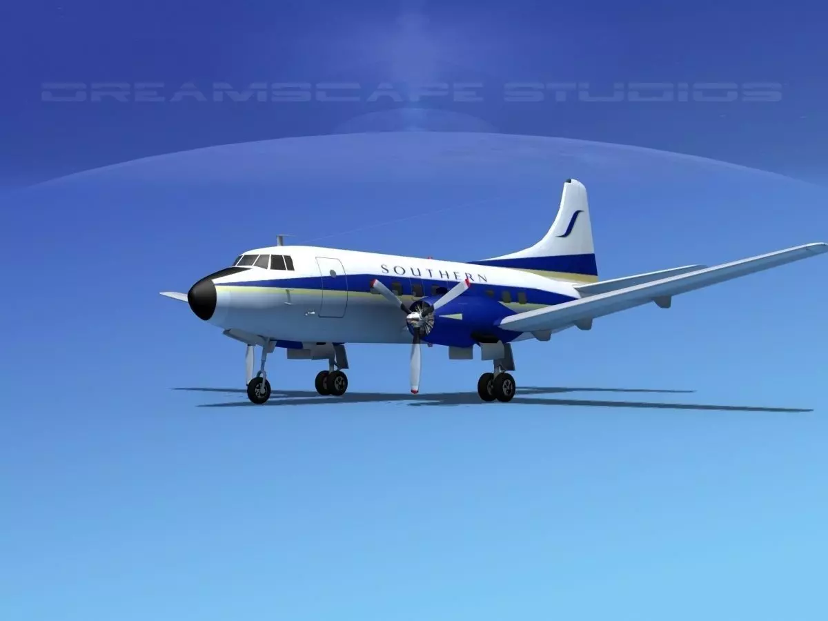Martin 404 Southern Airways 2 3D model