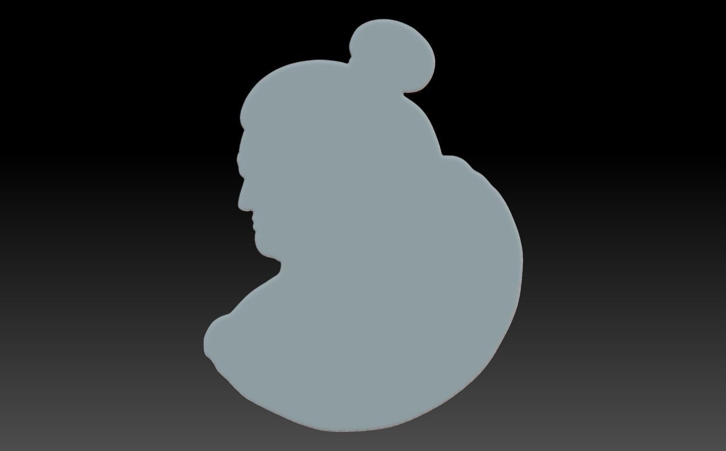 Sumo Wrestler basrelief 04 240802 3D print model_5