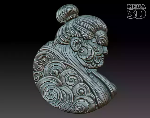 Sumo Wrestler basrelief 04 240802 3D print model