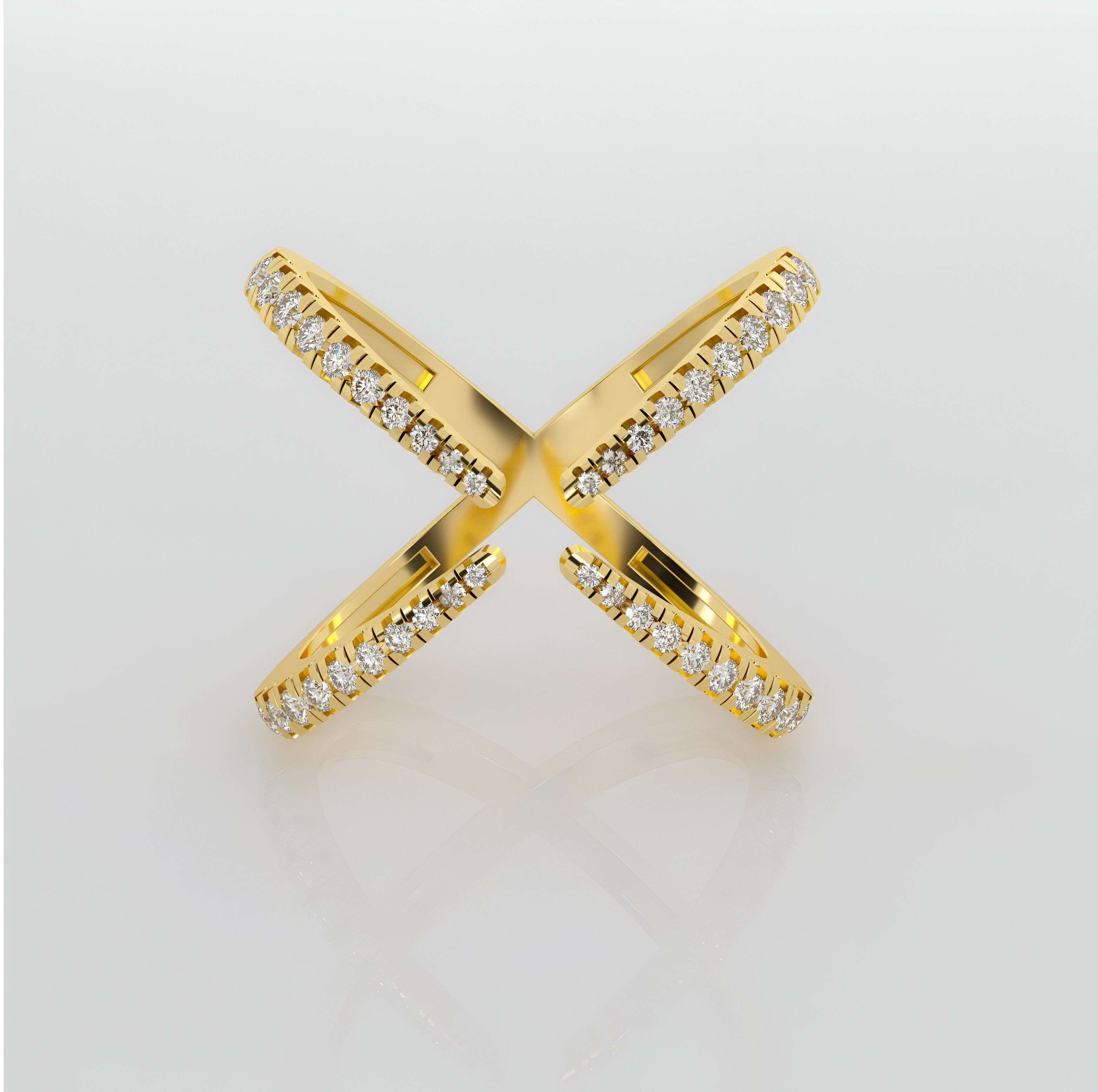 Wire Diamond Ring 3dm stl obj renders details 3D print model_2