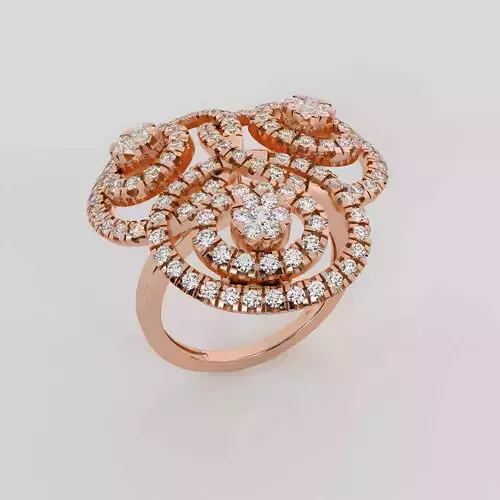 Galaxy Fusion Diamond Ring 3dm stl obj renders details