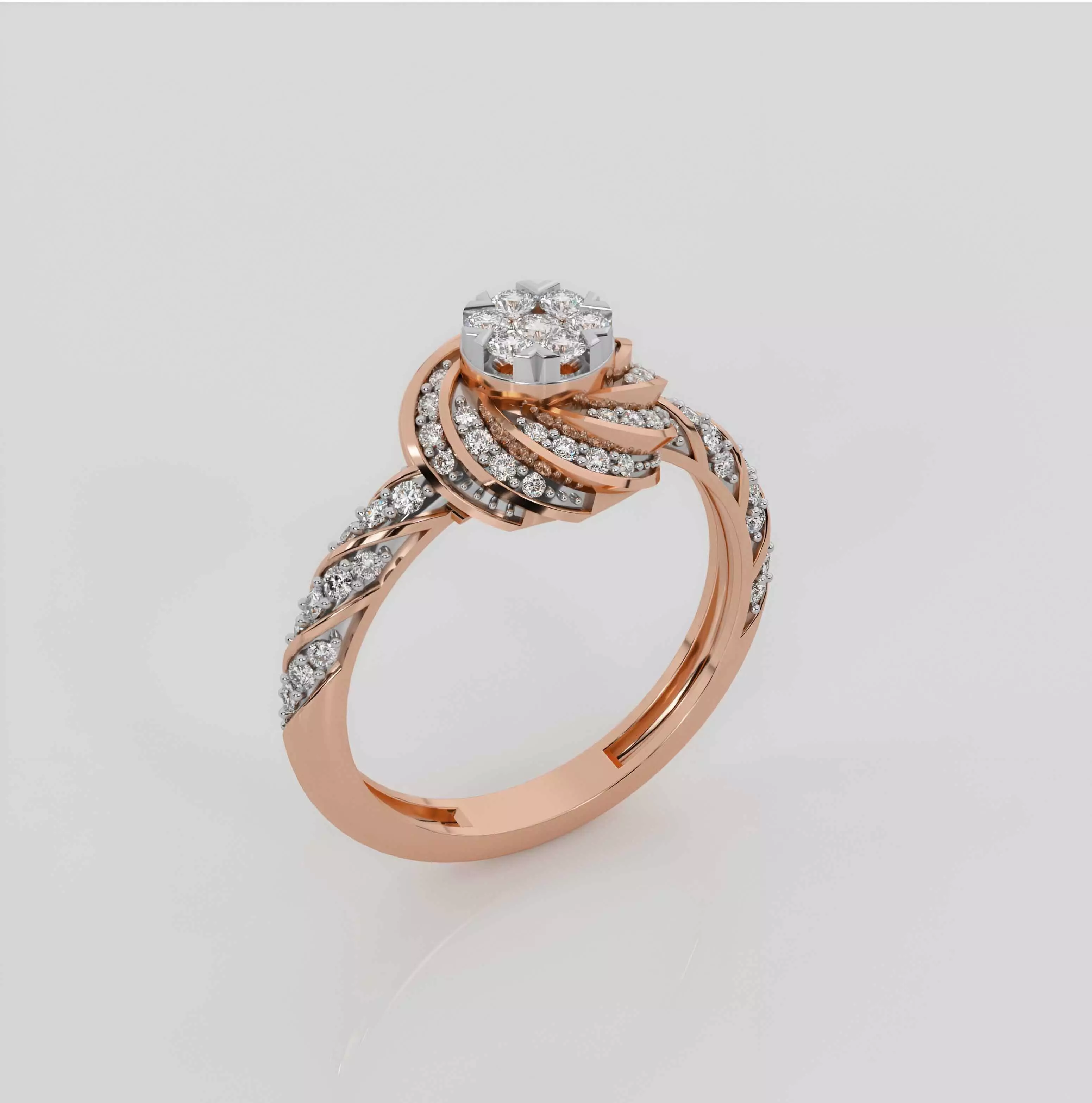 Diamond Ring 3dm stl obj renders details 3D print model_0