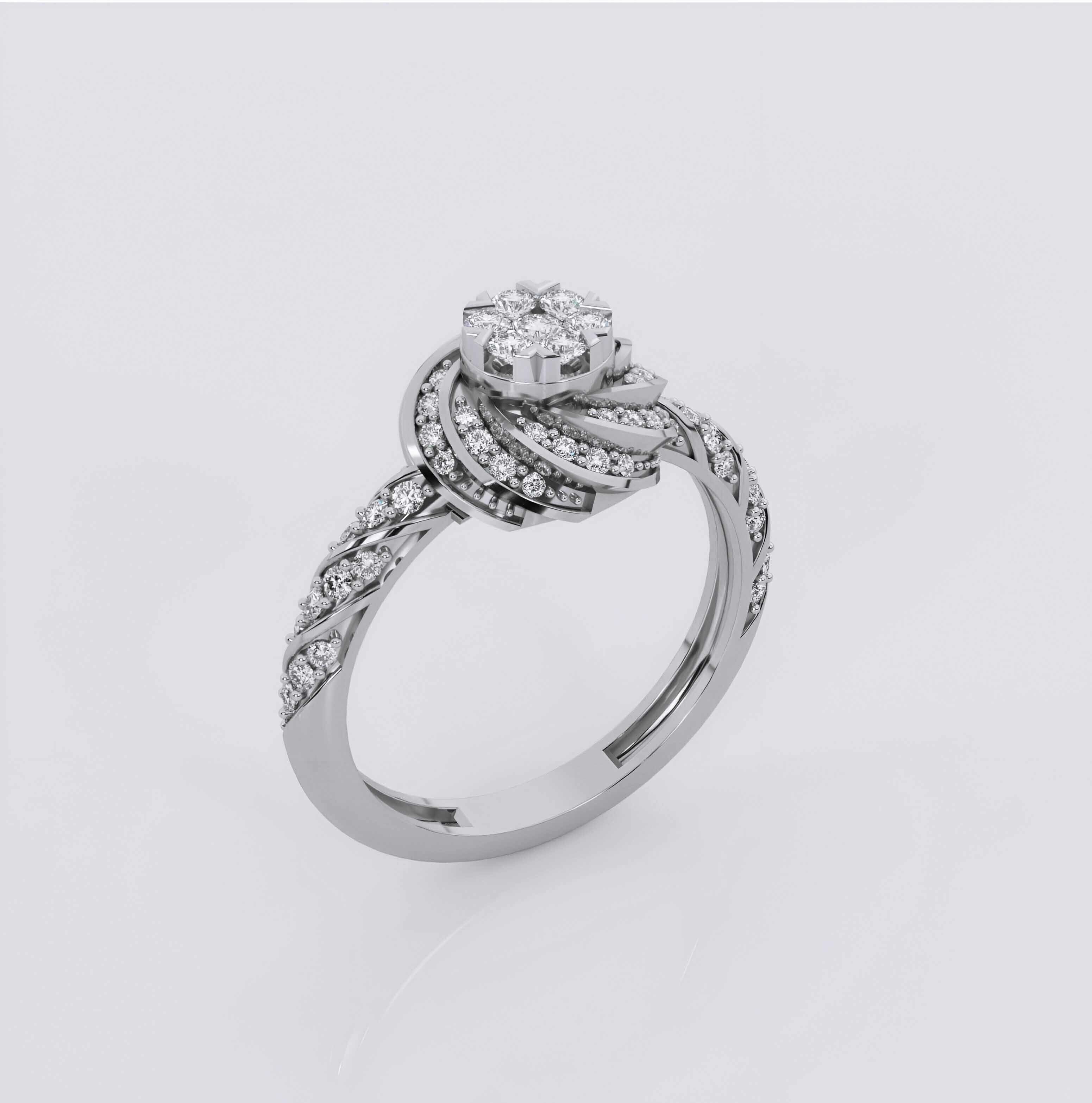 Diamond Ring 3dm stl obj renders details 3D print model_2