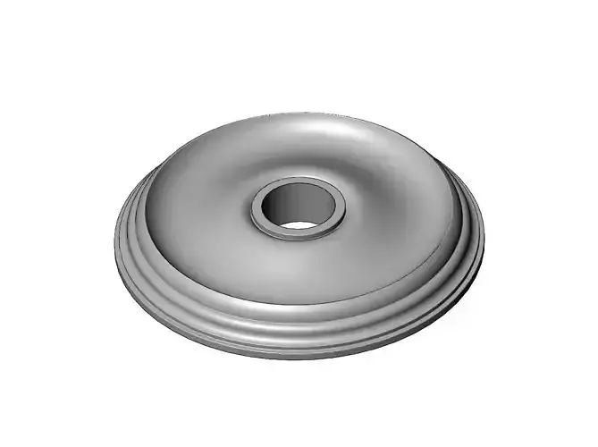 Curved classic 450mm ceiling medalion rosette relief