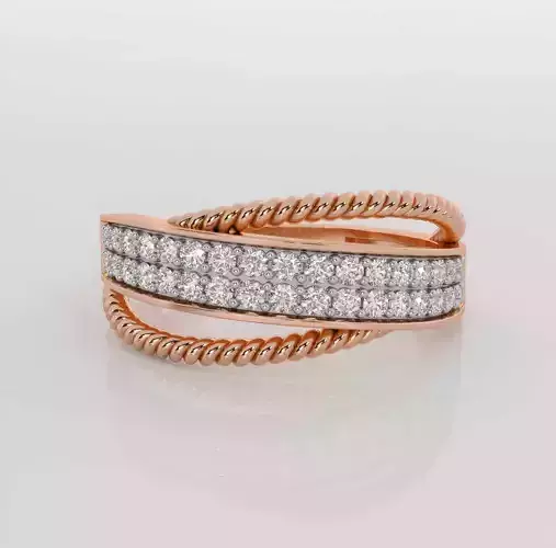 Eternity Diamond Band Ring 3dm stl obj renders details