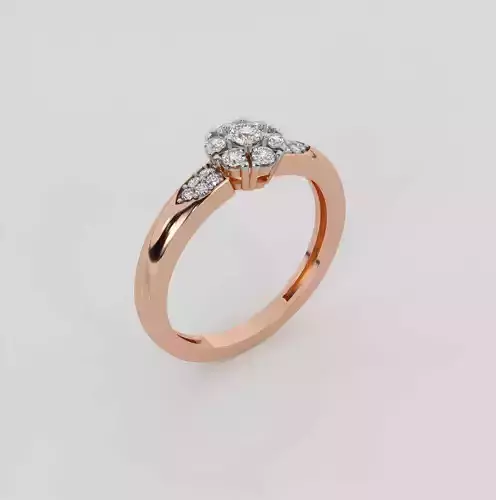 Halo Diamond Ring 3dm stl obj renders details