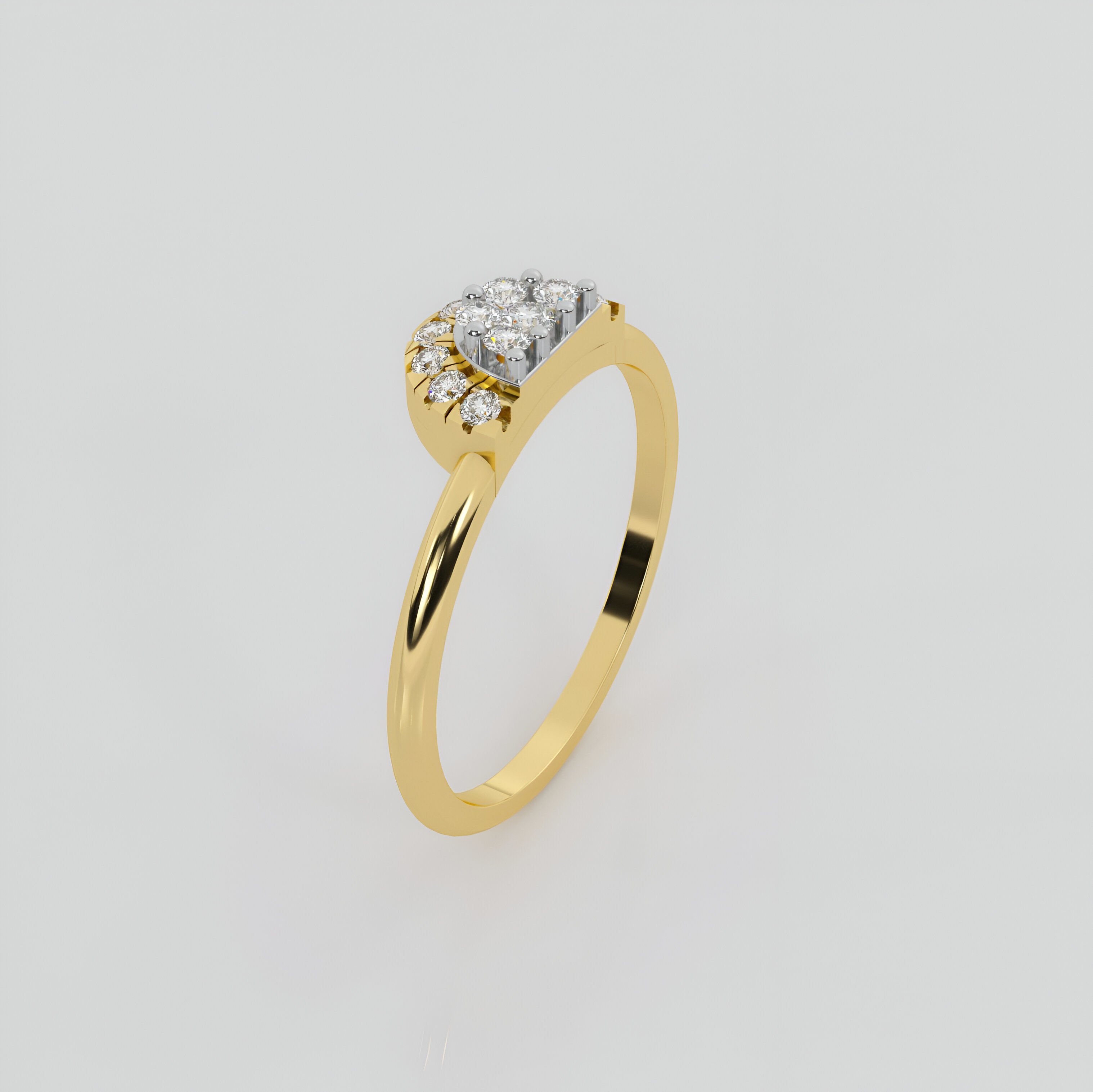 Diamond Ring 3dm stl obj renders details 3D print model_1