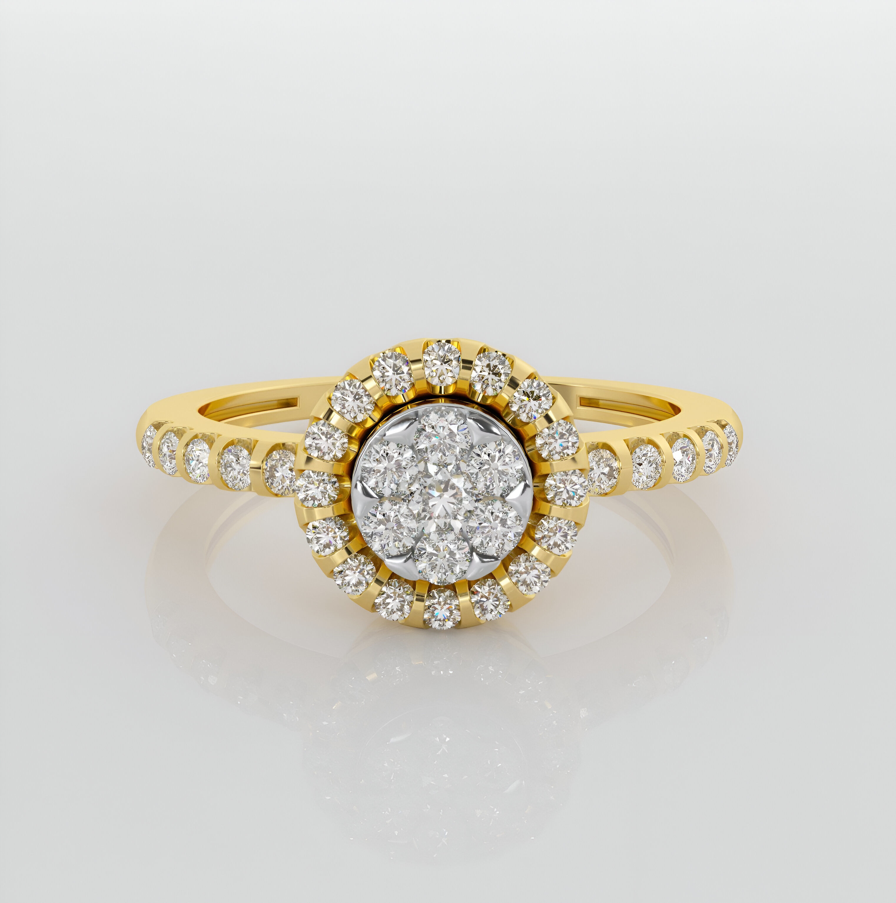 Diamond Ring 3dm stl obj renders details 3D print model_2