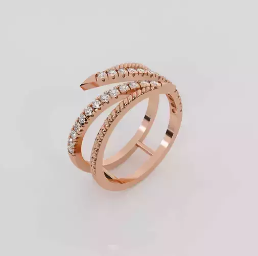 Diamond Ring 3dm stl obj renders details