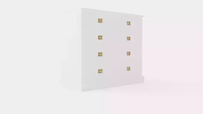 Sebago chest of drawers white