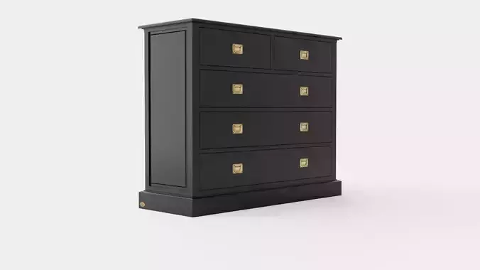 Sebago chest of drawers black