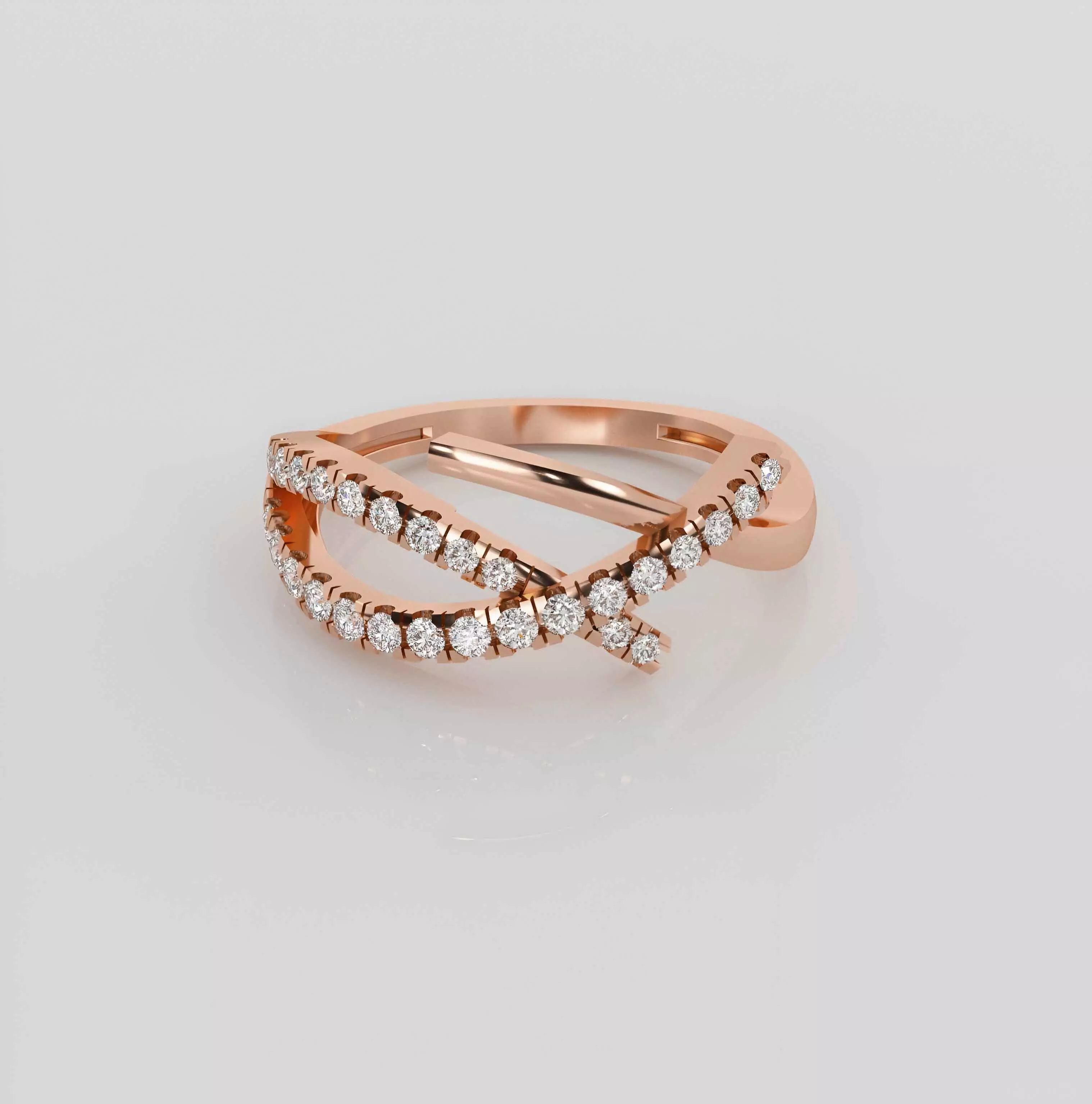 Wire Mesh Diamond Ring 3dm stl obj renders details 3D print model