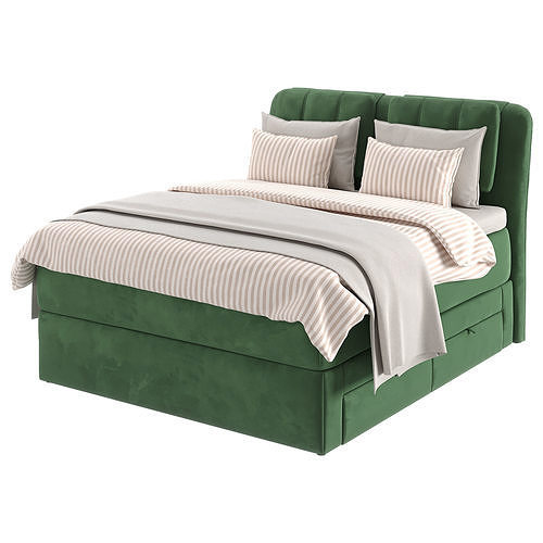 Divan bed with storage Lillfjallet 3D model