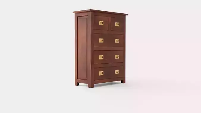 Backbay chest of drawers rich brown