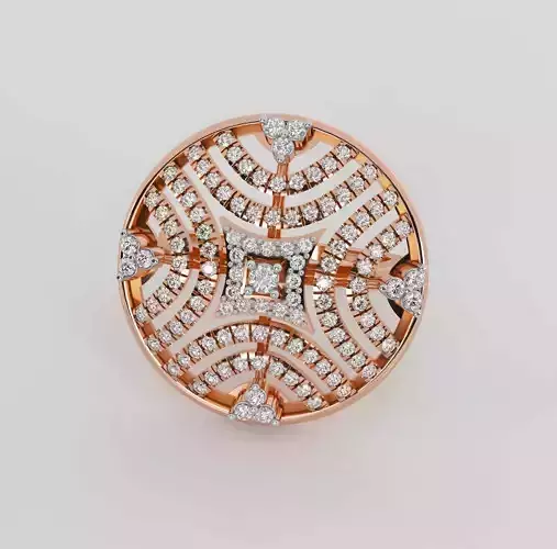 Italian Diamond Ring 3dm stl obj renders details