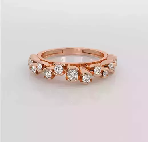 Flower Buds Diamond Ring 3dm stl obj renders details 3D print model