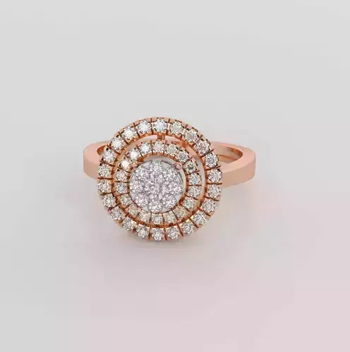 Orbital Diamond Ring 3dm stl obj renders details