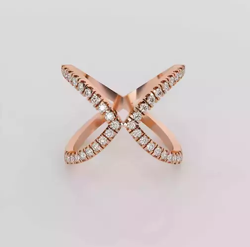 Wire Mesh Diamond Ring 3dm stl obj renders details