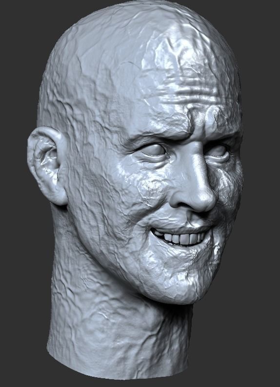 Ryan Reynolds - DEADPOOL inspired face head 3D print model 3D print model_4