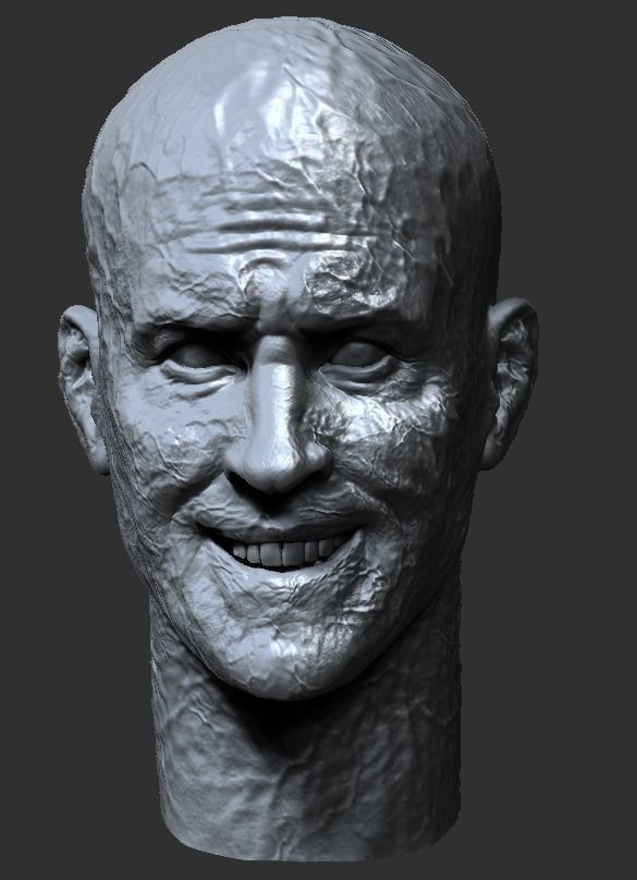 Ryan Reynolds - DEADPOOL inspired face head 3D print model 3D print model_6