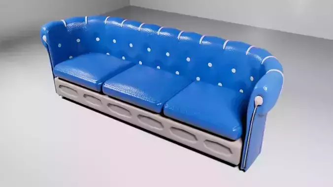 Leather Sofa That is made in Autodesk Maya